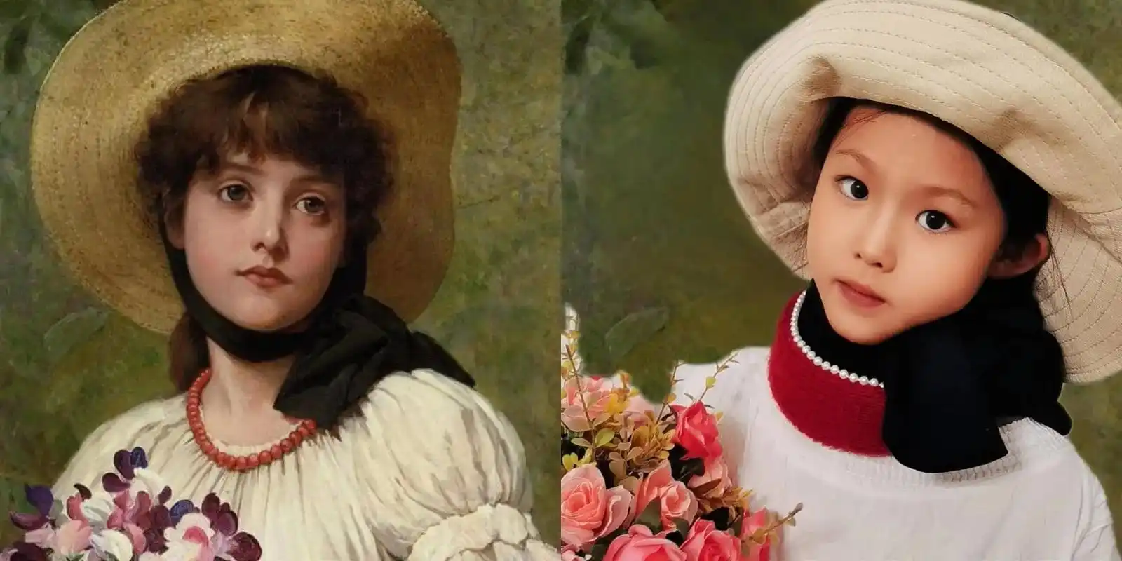 世界名画模仿秀 #跟个风吧 #油画 小学生模仿世界名画 - 抖音