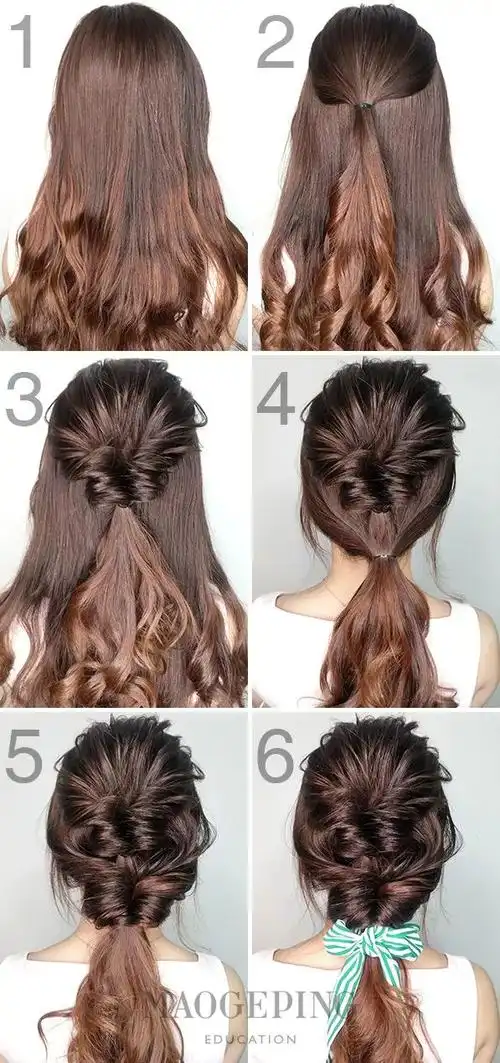 教你九款适合上班族的扎发,简单自然又好看!_发型