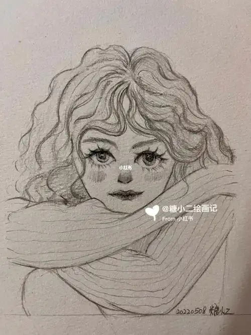 画了谭松韵照片转手绘11100附过程