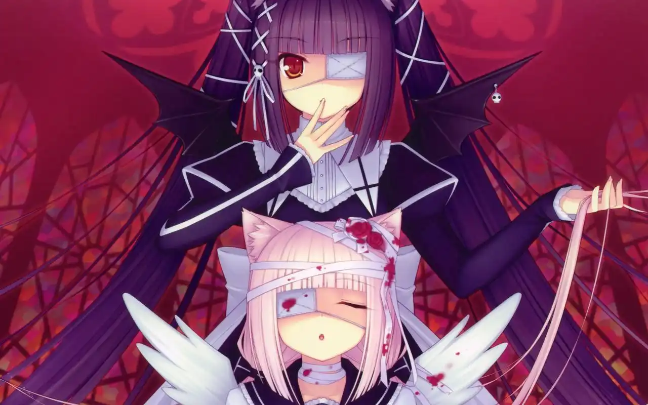 可爱猫耳萝莉巧克力与香子兰电脑壁纸高清大图预览1920x1080_卡通动漫