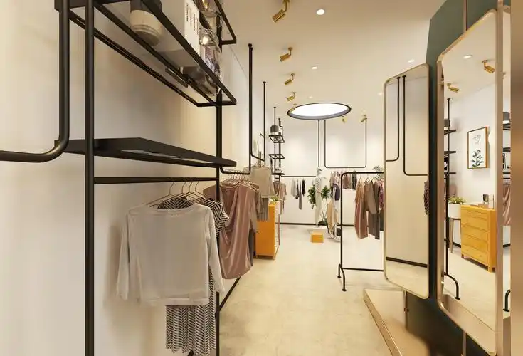 服装店店面装修图片ins风格服装店设计效果图80平米