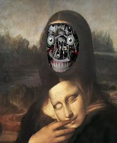 蒙娜丽莎恶搞图片大全蒙娜丽莎看了会笑