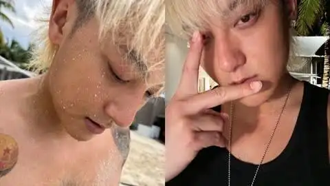 太油腻?黄子韬晒度假照露出胸毛,早前给体毛起名"顶天立地"