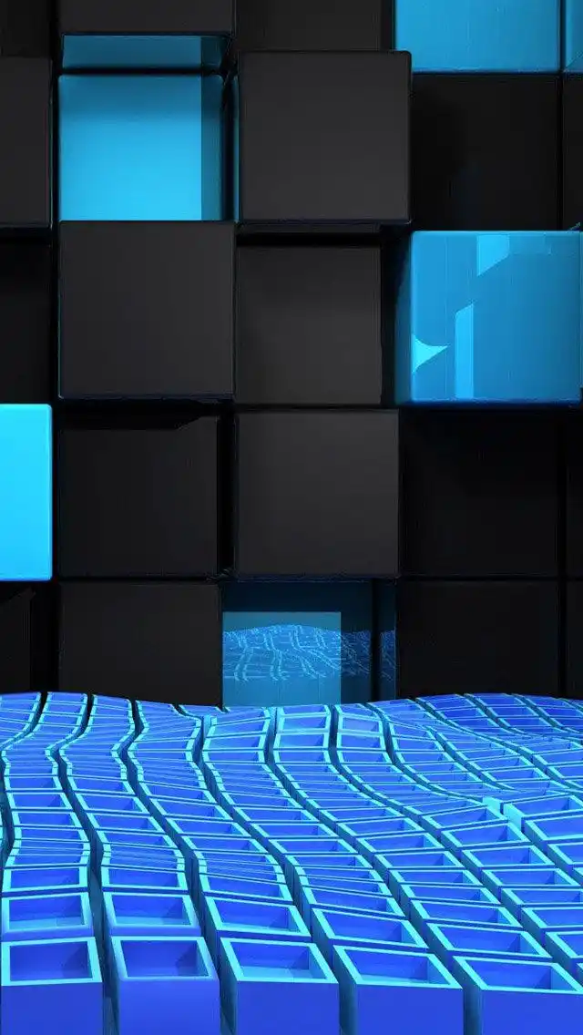 立体空间创意3d iphone 5手机壁纸