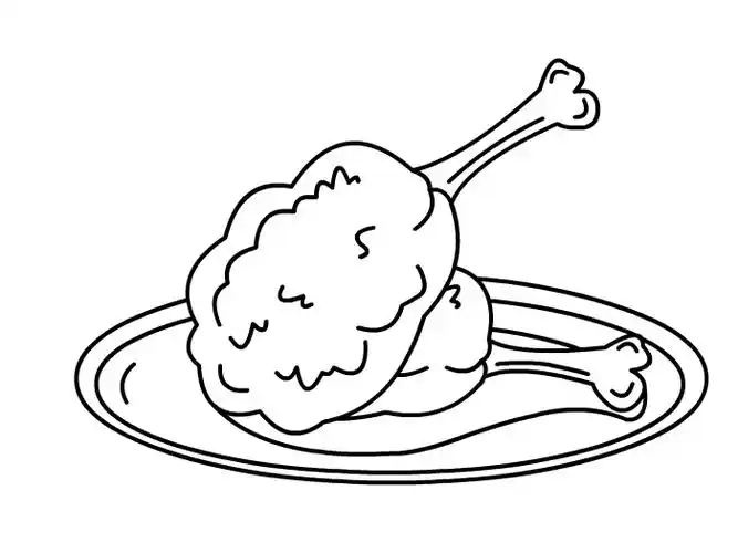 炸鸡怎么画 步骤图3.jpg