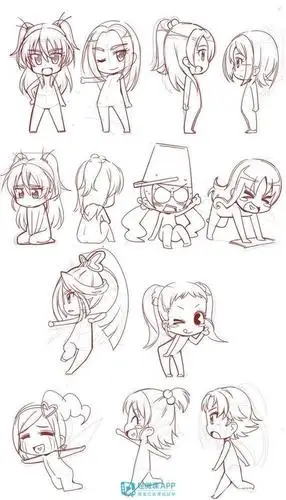 q版动漫人物画法教程