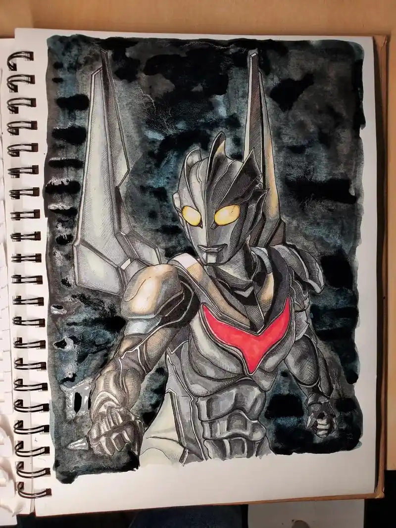 诺亚奥特曼#奥特曼绘画#神秘四奥 奥特曼绘画,神秘四奥诺亚 - 兑趑