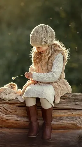 iphone 壁纸 微笑金发小女孩,刺猬