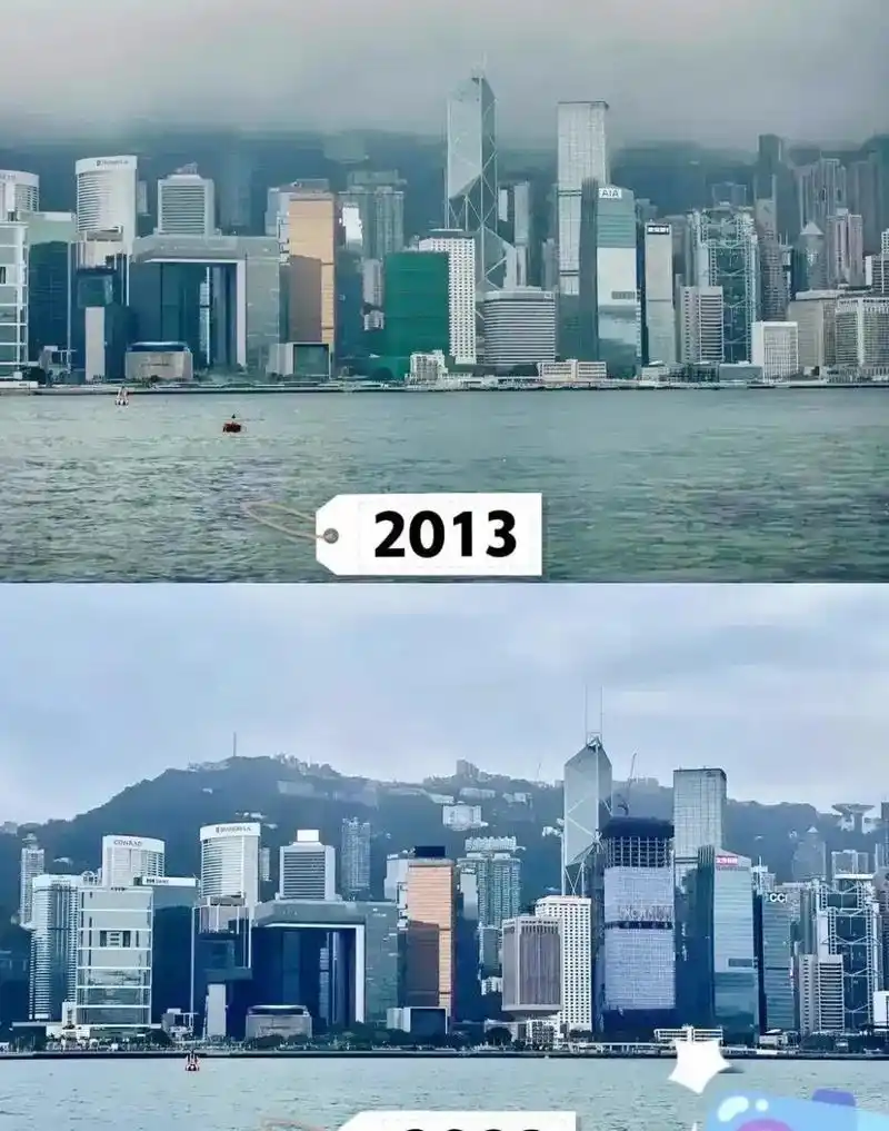 你看看香港,十年前和十年后,好像没有什么变化?