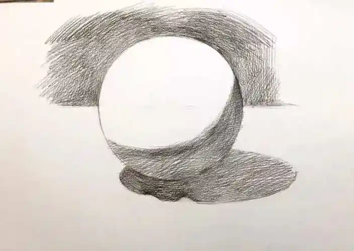 但画投影时可用8b塑造,画圆要了解圆的结构,也就是结构素描,临摹只是