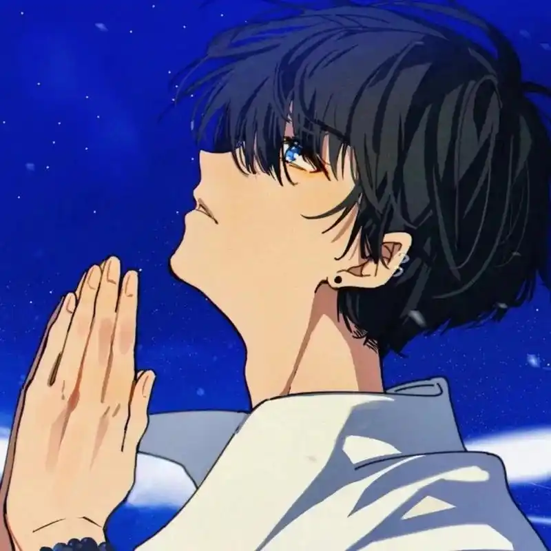 分享收集头像:动漫男生侧脸系列97 #头像分享# #动漫男生头像