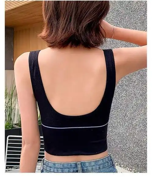 朵迪雅尚内衣女美背运动文胸女士无痕背心吊带无钢圈防震学生小胸女