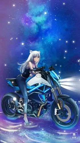 一位插画师妹子的摩托车故事爱就勇敢一些