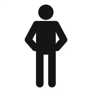 简笔图火柴人图标象形图矢量简单照片