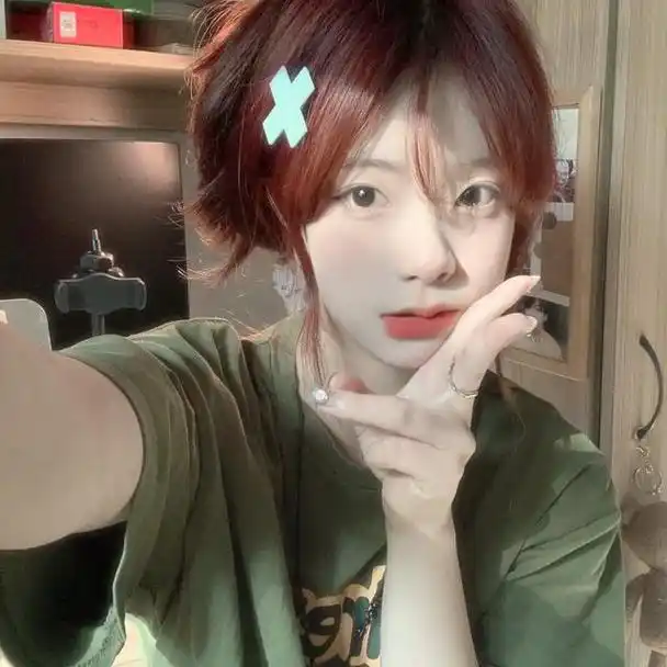 学生党ins校园校服背书包女生头像