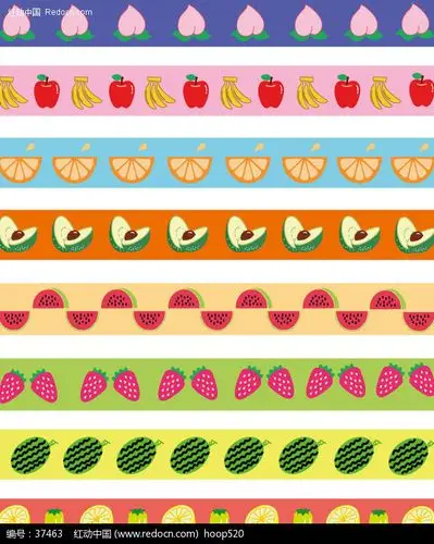 二方连续图案(4)矢量图(编号:37463)_条纹线条_花纹边框_矢量素材