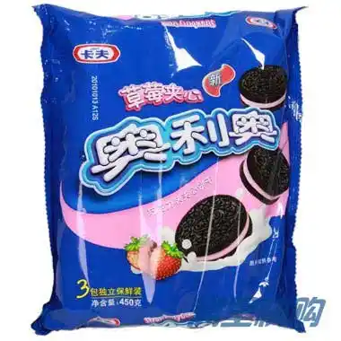 奥利奥巧克力夹心饼干草莓味4098 390g/袋