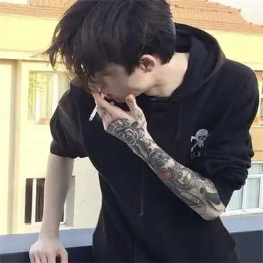 帅气撩人的潮男真人头像2022高清纹身头像男霸气超吸睛图片男生头像