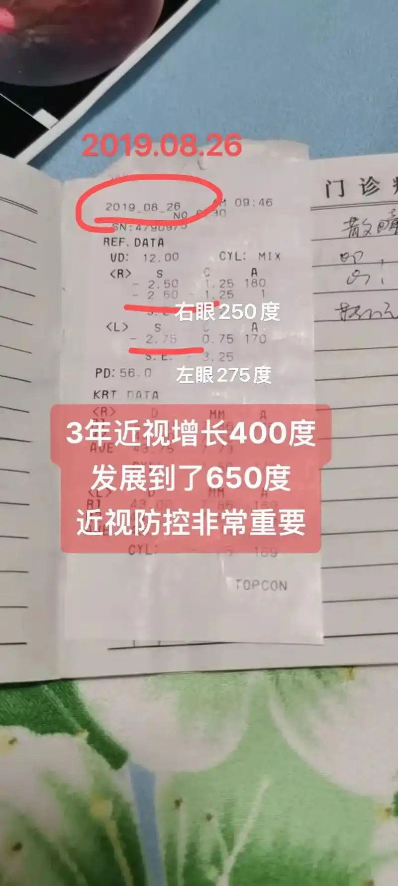 3年近视增长400度,要重视近视防控.看孩子近视增长多快!7 - 抖音