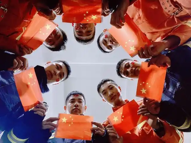 我与国旗"同框"