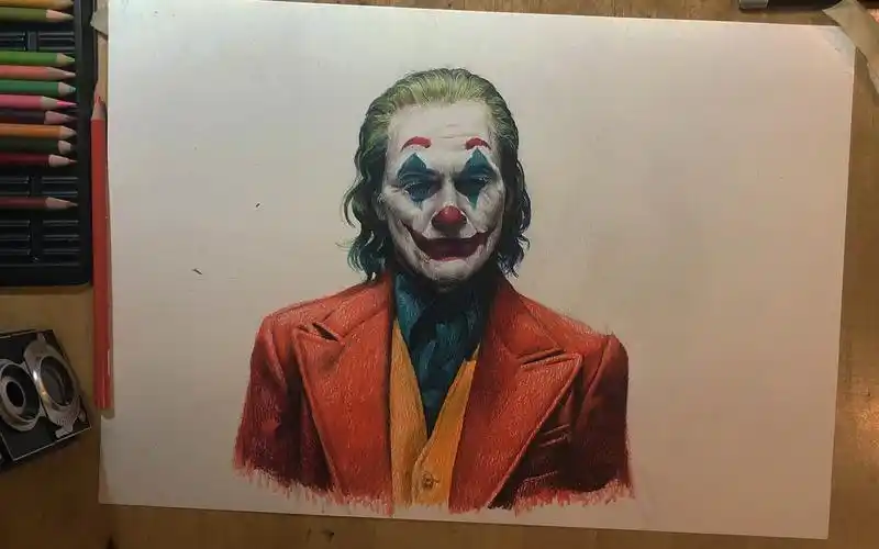 小丑joker 角色系列 彩铅手绘课程