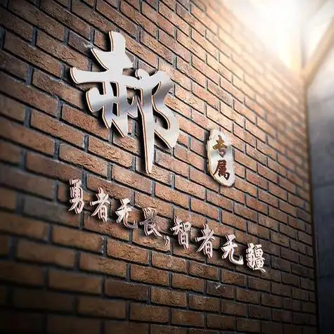 编号1511商务头像3d立体墙体名片20个姓氏