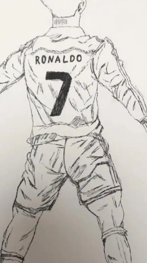 没有我就画一个  还没画完……#水瓶座 #c罗 #曼联 #唤 - 抖音
