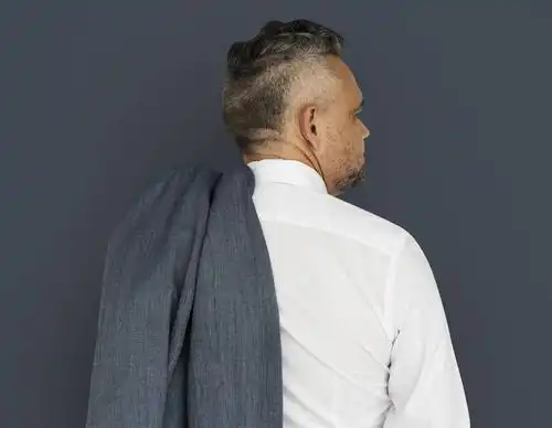 白人,商务,男人,职业装,背面视角