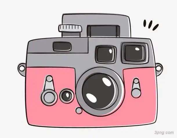 卡通相机png素材透明免抠图片-卡通手绘