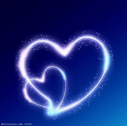 蓝色心型图片图片-图行天下图库