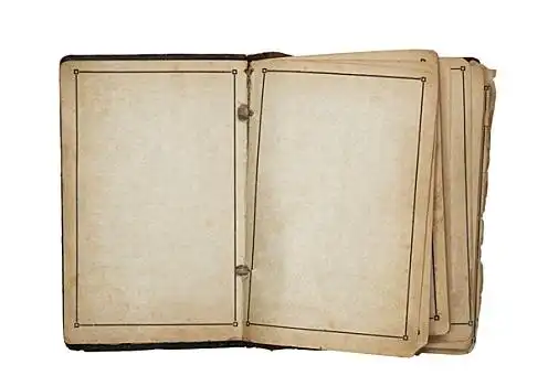 翻开,老,留白,书本,裁剪,小路