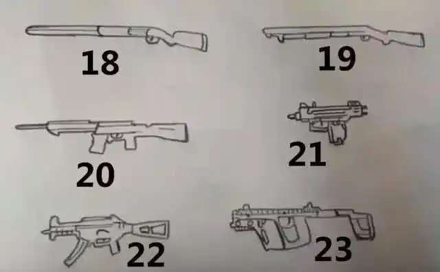 小学生手绘31把"吃鸡"枪械,大神一眼看出,菜鸟毫不知情!