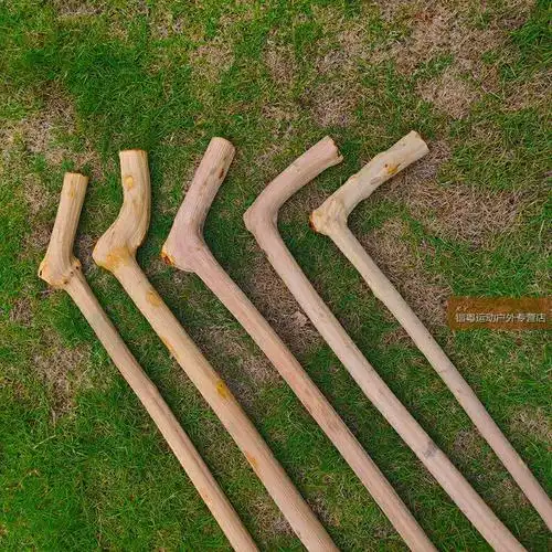 黄荆木拐杖实木手杖木质拄手棍木头拐棍老年人拐杖木制轻便防滑杖 浅