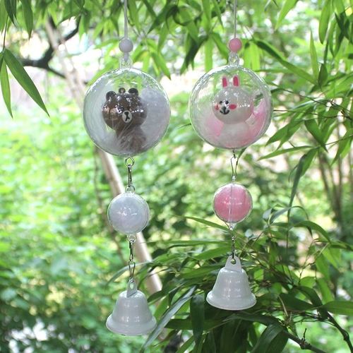 女生风铃手工情侣布朗熊可风铃挂件挂饰风铃男女朋友情侣手工风铃