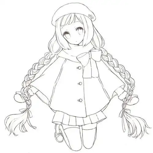 q版教程:二次元动漫人物简笔画图片._铅笔画