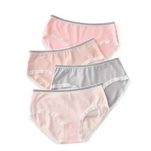 suntek少女内裤女童发育期16初中学生女孩高中14女生三角短裤13岁夏薄