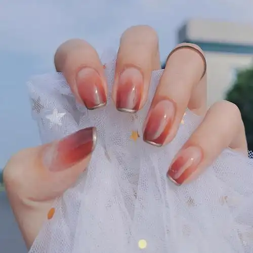 玩卡冻柠红茶小红书爆款美甲夏季新色透红光疗指甲彩妆