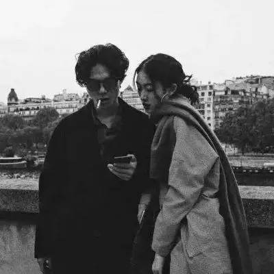 黑色系类霸气情侣头像