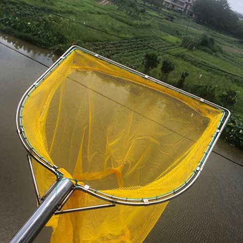 捞鱼网鸡不锈钢捕鱼抄渔网水产养殖捞鱼网兜不锈钢卖鱼抄网竿单独网兜