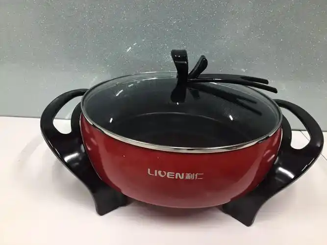 利仁280a5l圆形红色电热锅