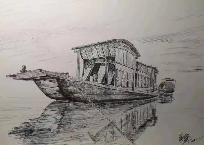 红船故事时时耀,革命精神代代留.物换星移百岁秋,南湖烟水静悄流.