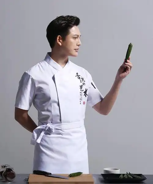 米其林厨师服厨师长高级工作服袖男冬季酒店餐饮后厨房定制衣服夏季装