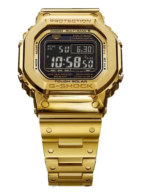 卡西欧g-shock 18k金35周年限量款g-d5000-9jr