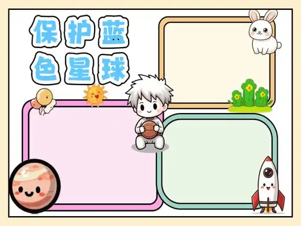 只有一个地球手抄报