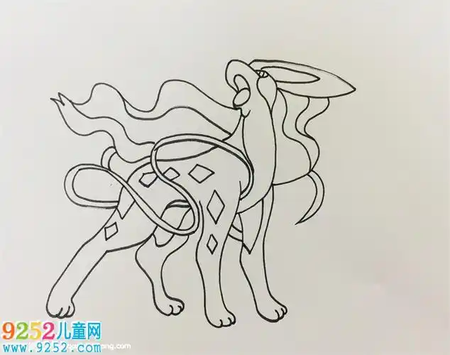 神奇宝贝水君怎么画神奇宝贝简笔画教程