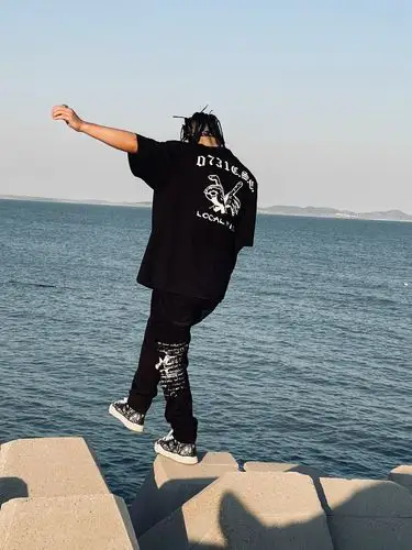 bang刘聪同0731csc系列手势印花情侣潮流街头短袖t恤