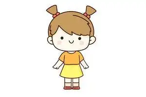 卡通小女孩简笔画卡通小女孩简笔画图片大全可爱萌萌