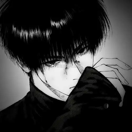 我与世界 就是帧帧瞬间动漫男头超话#男生头像##黑白漫头