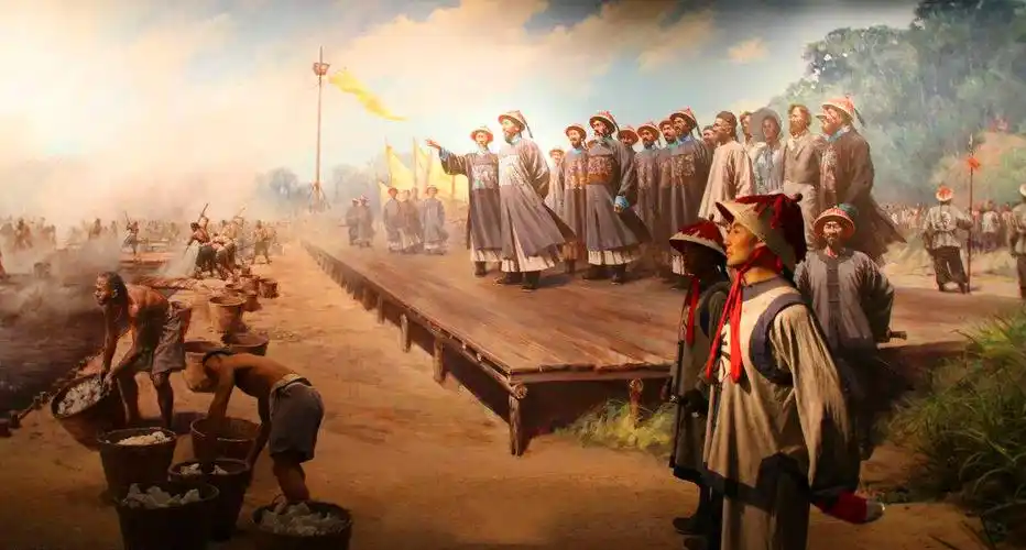 "虎门销烟"中被忽略的细节,为何不用火烧,反而非要用石灰泡?_林则徐