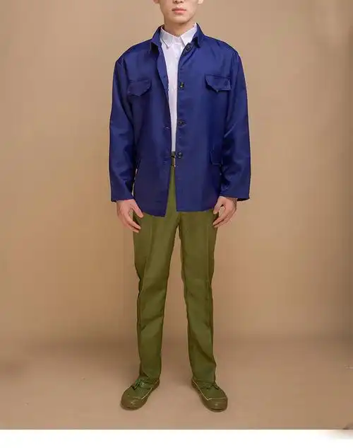 雷伦漫蒂 90年代复古西服男知青学生干部七八十年代怀旧红歌大合唱